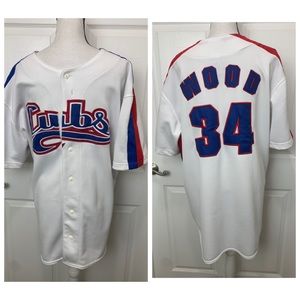 KERRY WOOD Men’s XL Chicago Cubs Baseball Jersey